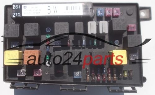 SKRZYNKA ELEKTRYCZNA PRZEKAŻNIKÓW I BEZPIECZNIKÓW MODUŁ NADWOZIA CENTRALKA KOMFORTU BSI TYLNA OPEL ASTRA H ZAFIRA B 13145043 BW, HELLA 5DK 008 668-50