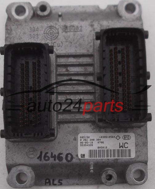 MOTORSTEUERGERÄT ECU STEUERGERÄT OPEL CORSA TIGRA Z14XEP BOSCH 0 261 208 394, 0261208394, 55354328 WC