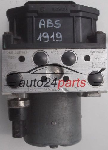 BOMBA HIDRAULICA Y CENTRALITA ABS ALFA ROMEO BOSCH 0 265 225 193,  46840337