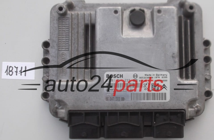 KOMPUTER STEROWNIK SILNIKA CITROEN PEUGEOT 1.6 HDI BOSCH 0 281 011 233, 0281011233, 96 547 503 80
