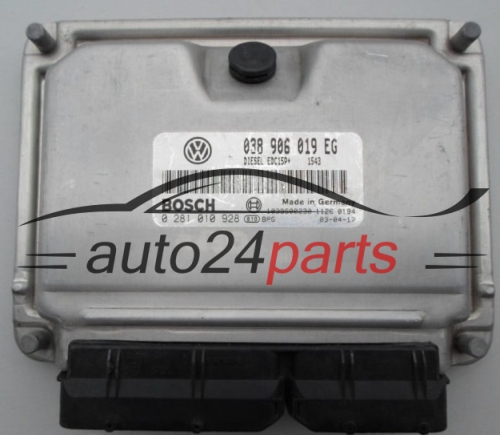 MOTORSTEUERGERÄT ECU STEUERGERÄT  SKODA 1.9 TDI BOSCH 0 281 010 928,  038 906 019 EG