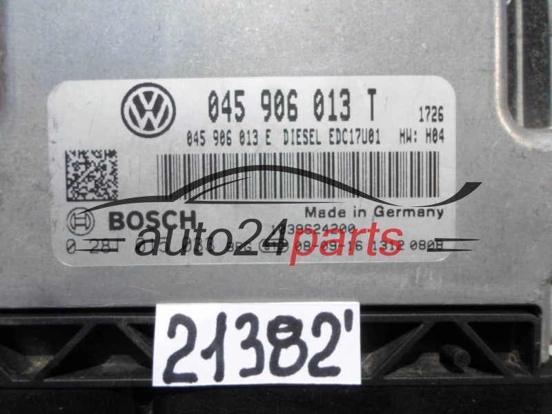 Sterownik silnika SEAT IBIZA 1.4 TDI BOSCH 0281015033 045906013T 045906013E - 21382