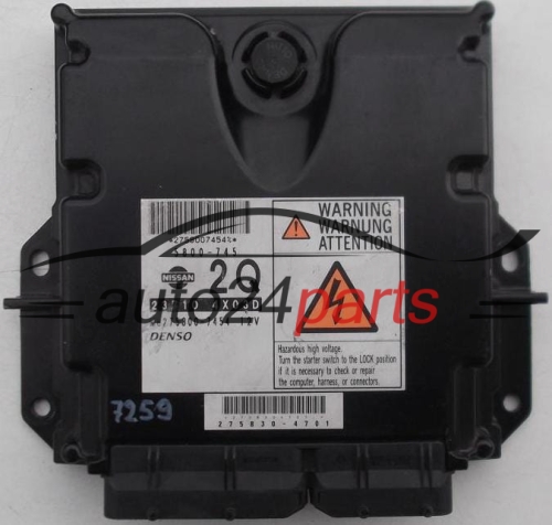 KOMPUTER STEROWNIK SILNIKA NISSAN 23710 4X03D 2Q, 237104X03D, 275800-7454, 2758007454, 5800-745 - 