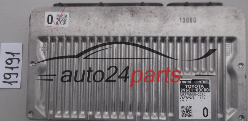 KOMPUTER STEROWNIK SILNIKA TOYOTA YARIS 1.5 89661-0DC00, 896610DC00, MB275500-2293, MB2755002293 