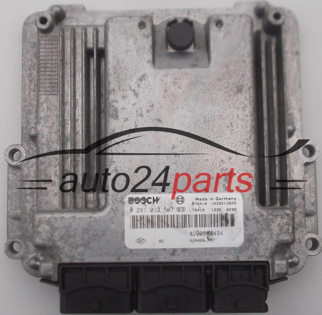 ECU CENTRALITA DE MOTOR RENAULT SCENIC 2.0 DCI BOSCH 0 281 013 507,  8200688494, 8200688457