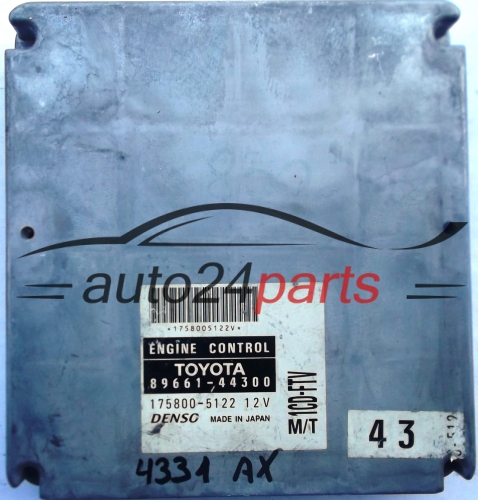 KOMPUTER STEROWNIK SILNIKA TOYOTA AVENSIS 2.0 D4-D 1CD-FTV 8966144300, 1758005122