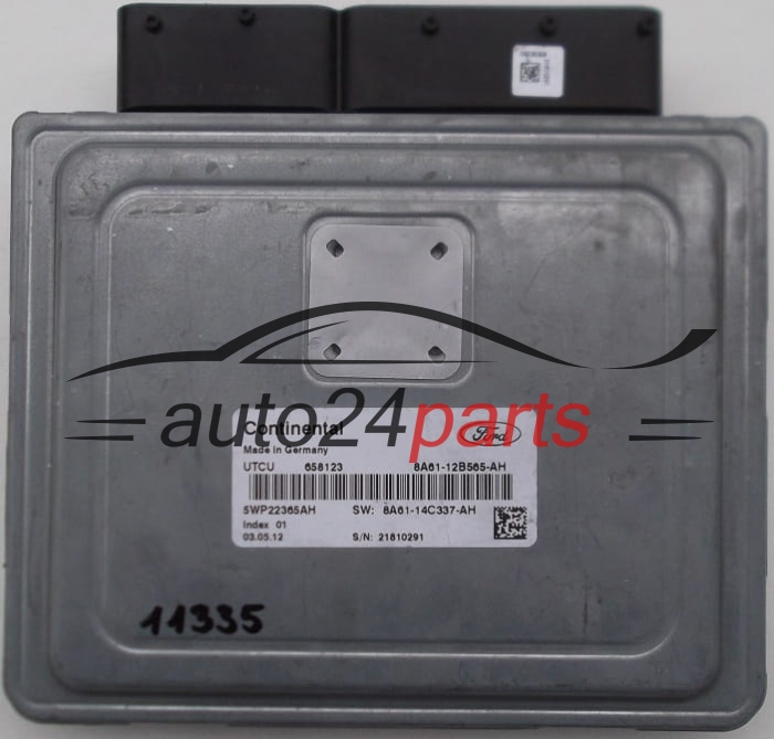 ECU CENTRALITA DE MOTOR  FORD FIESTA Continental 5WP22365AH, 8A61-12B565-AH,  8A61-14C337-AH