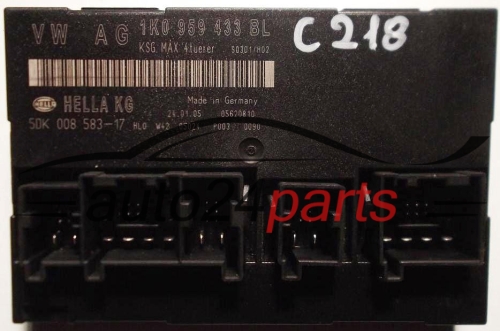 CONFORT MODULE VOLKSWAGEN HELLA 5DK00858317, 5DK008583-17, 5DK 008 583-17, KIEKERT 4050549802, 1K0959433BL, 1K0 959 433 BL