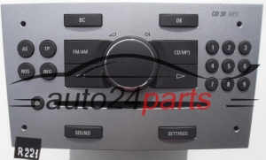 RADIO CD MP3  OPEL ASTRA  497 316 088 / 497316088 / 13 289 932 HT / 13289932HT / CD30 - R221