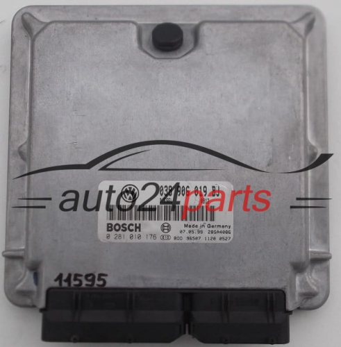  VW VOLKSWAGEN PASSAT 1.9 TDI BOSCH 0 281 010 176, 0281010176, 038 906 019 BJ, 038906019BJ