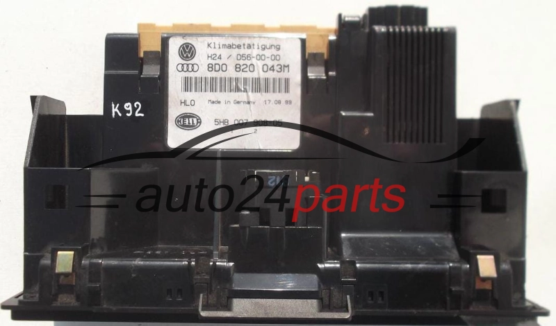 PANEL OGRZEWANIA STEROWNIK NAWIEWU REGULATOR KLIMATRONIK VOLKSWAGEN AUDI A4 8D0 820 043 M / 8D0820043M / 5HB 007 908-05 / 5HB00790805
