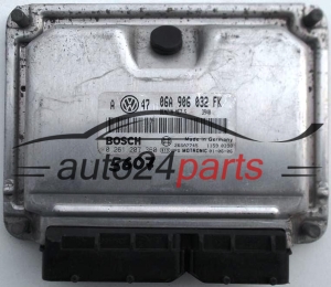 MOTORSTEUERGERÄT ECU STEUERGERAT VW VOLKSWAGEN POLO 1.4 BOSCH 0261207360, 0 261 207 360, 06A906032FK, 06A 906 032 FK BENZIN ME7.5 3948 26SA7745