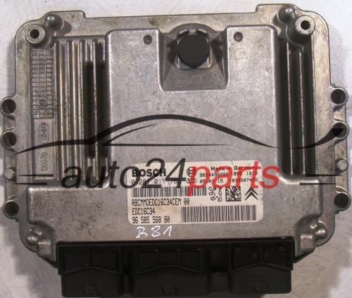 KOMPUTER STEROWNIK SILNIKA CITROEN C3 1.4 HDI BOSCH 0 281 011 785,  96 585 568 80
