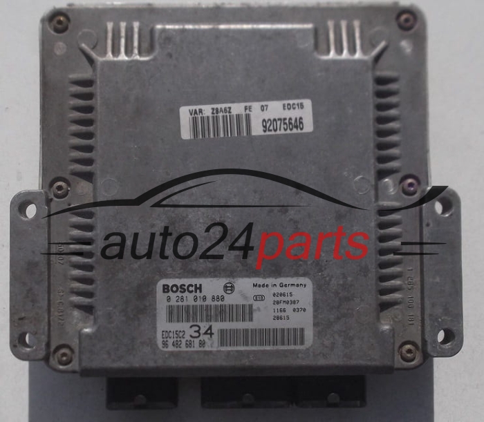ECU CENTRALITA DE MOTOR PEUGEOT 607 2.2 HDI BOSCH 0 281 010 880