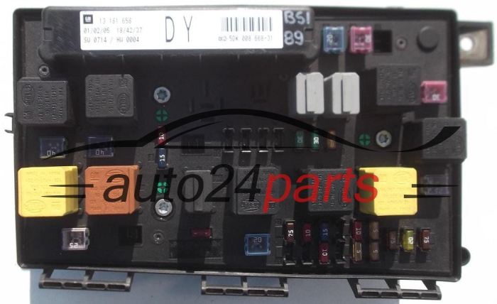 CAJA ELECTRICA DE FUSIBLES Y RELES OPEL GM 13 181 658 DY HELLA 5DK 008 668-31