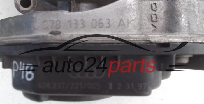 Boitier de papillon Audi A4 A6 A8 408237221005 078133063AK