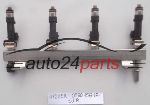 WTRYSK WTRYSKIWACZ PALIWA BENZYNA OPEL CORSA C A12XER BOSCH 0 280 158 181