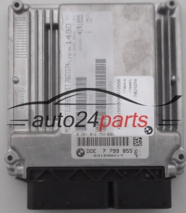 MOTORSTEUERGERÄT ECU STEUERGERÄT BMW E87 120 2.0 DIESEL BOSCH 0281012754, 0 281 012 754, DDE 7799855 02, DDE7799855, 7 799 855 02, 1039S11317