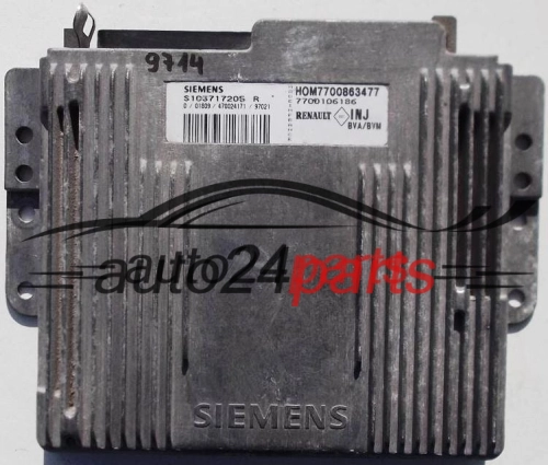 RENAULT LAGUNA 2.0 SIEMENS S103717205R, S103717205 R, HOM7700863477, 7700106186
