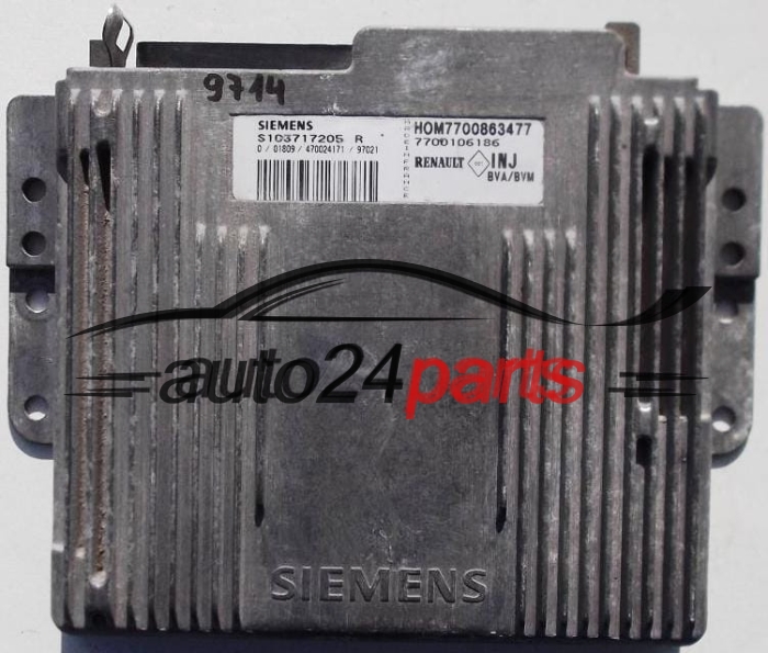 RENAULT LAGUNA 2.0 SIEMENS S103717205R, S103717205 R, HOM7700863477, 7700106186
