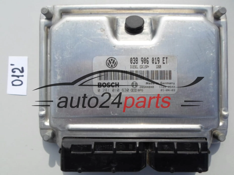 KOMPUTER STEROWNIK SILNIKA VOLKSWAGEN SHARAN GALAXY BOSCH 0 281 010 630, 0281010630, 038 906 019 ET, 038906019ET