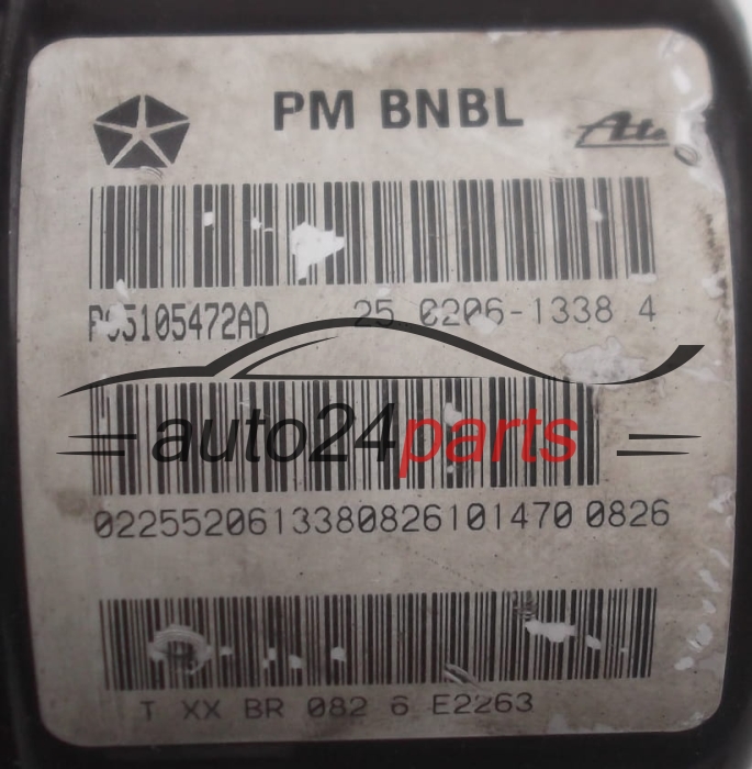 BOMBA HIDRAULICA Y CENTRALITA ABS CHRYSLER DOGE JEEP P05105472AD, ATE 25.0206-1338.4, 25020613384, 25.0927-4321.3, 25092743213, 25.0613-3020.3