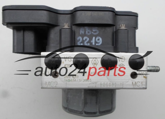 ABS POMPA I STEROWNIK DACIA SANDERO BOSCH 0 265 243 683,  47660 5492 R