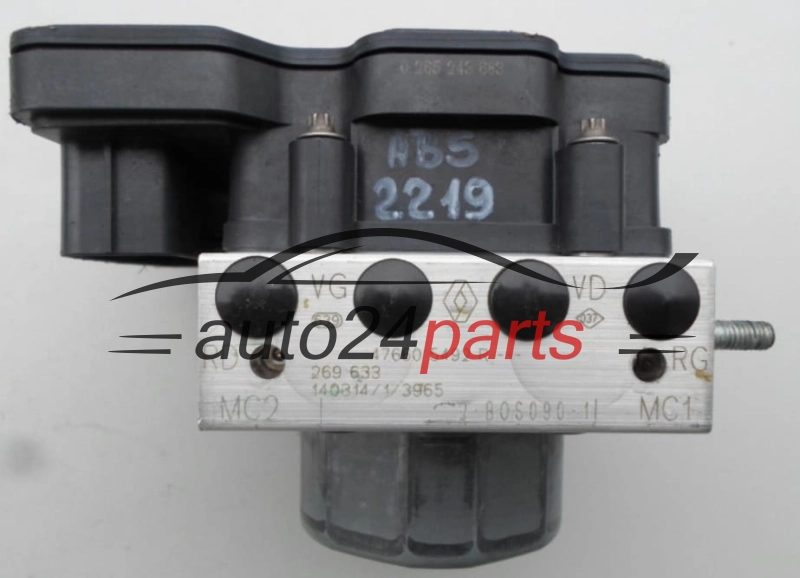 ABS POMPA I STEROWNIK DACIA SANDERO BOSCH 0 265 243 683,  47660 5492 R