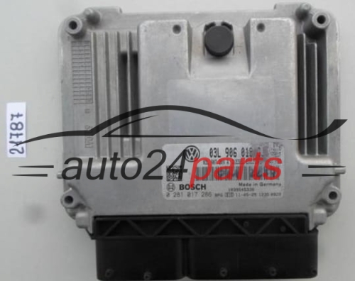 MOTORSTEUERGERÄT ECU STEUERGERAT VW VOLKSWAGEN JETTA BOSCH 0 281 017 286, 0281017286, 03L 906 018 GJ, 03L906018GJ, EDC17CP46