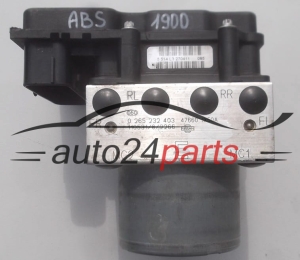 ABS HYDRAULIK-AGGREGAT MIT STEUERGERAET NISSAN NV200 1.5 TDCI BOSCH 0 265 232 403, 0265232403, 47660 JX50A, 47660JX50A, 0 265 800 863, 0265800863 