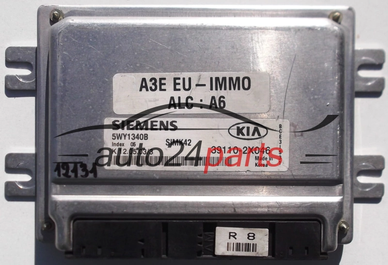 Sterownik silnika KIA RIO 1.3 SIEMENS 5WY1340B SIMK42 39110-2X046 391102X046 - 12131