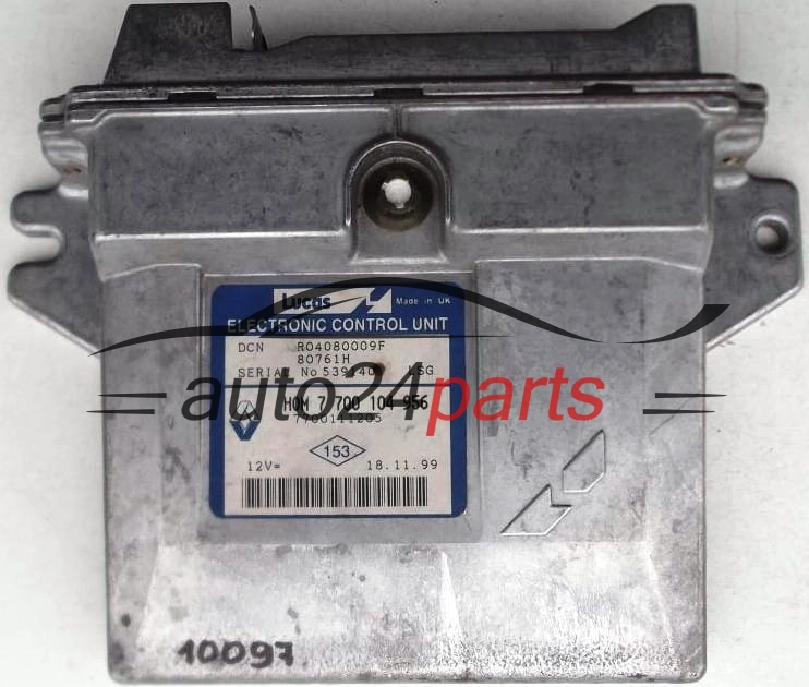 KOMPUTER STEROWNIK SILNIKA RENAULT KANGOO CLIO 1.9, HOM 7 700 104 956, 7700104956, 7700111205, R04080009F