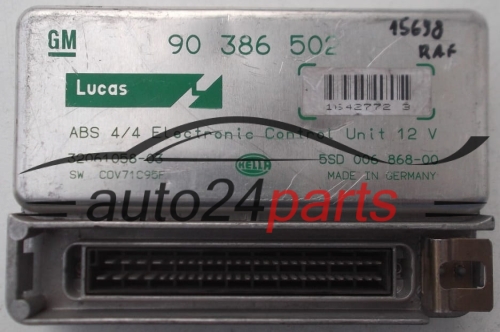 ABS STEUERGERAT OPEL GM 90 386 502, 90386502, LUCAS 32061058-03, 3206105803, HELLA 5SD 006 868-00, 5SD00686800