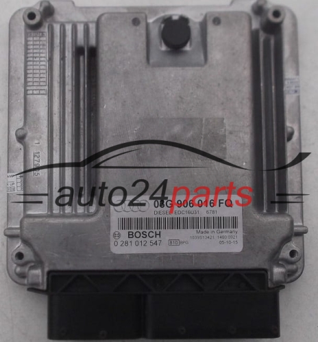MOTORSTEUERGERÄT ECU STEUERGERÄT AUDI A4 2.0 TDI BPW BOSCH 0 281 012 547