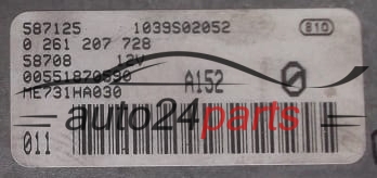 Calculateur Moteur Alfa Romeo 0261207728 00551870590 1039S02052 ME731HA030