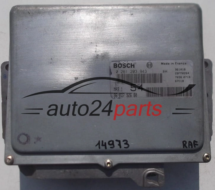BOSCH 0 261 203 943, 0261203943, 96 237 926 80, 9623792680