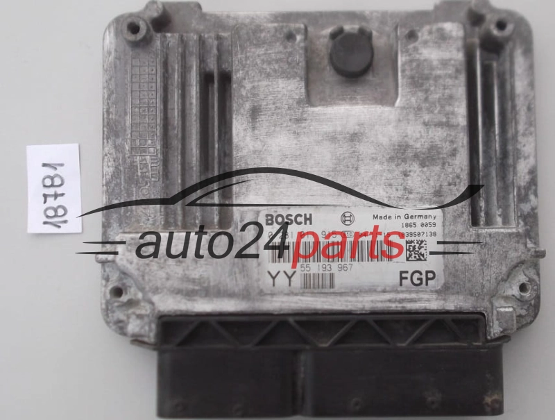 KOMPUTER STEROWNIK SILNIKA OPEL VECTRA SIGNUM 1.9 CDTI BOSCH 0 281 011 915, 0281011915, FGP 55 193 967 YY, 55193967 YY, 55193967 YY