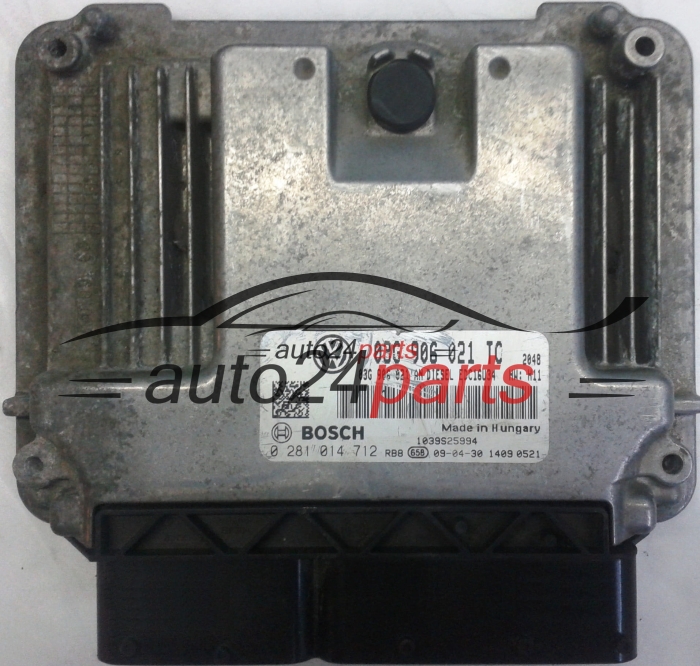 ECU CENTRALITA DE MOTOR SKODA OCTAVIA 2.0 TDI 03G906021TC, 03G906021AN, BOSCH 0281014712