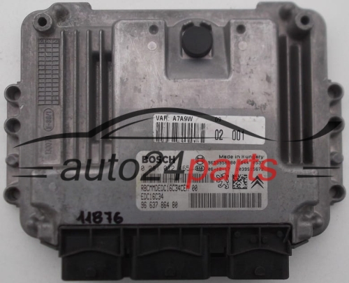 MOTORSTEUERGERÄT ECU STEUERGERAT PEUGEOT 207 1.6 HDI BOSCH 0 281 012 465
