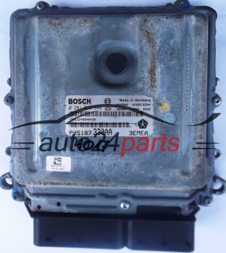 KOMPUTER STEROWNIK SILNIKA JEEP CHRYSLER BOSCH 0281013646, 0 281 013 646, T00ED2466A0430 P05187330AA, P051187 330AA 3EMEA 1039S16344 - 