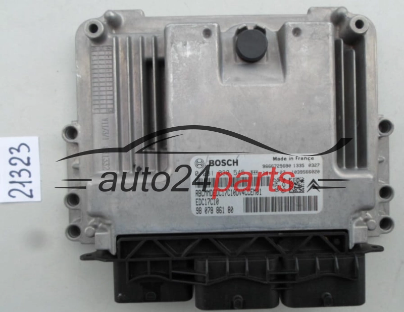 KOMPUTER STEROWNIK SILNIKA CITROEN PEUGEOT 1.4 HDI BOSCH 0 281 030 545, 0281030545, 98 078 861 80, 9807886180, EDC17C10