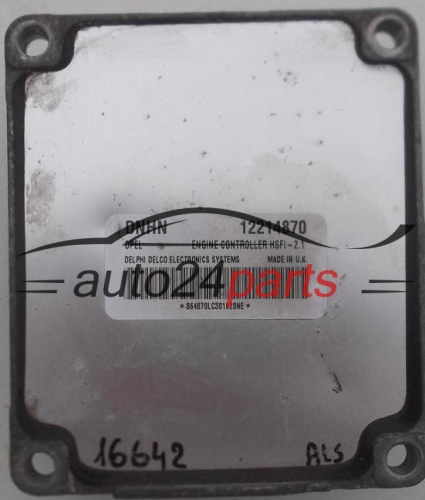 MOTORSTEUERGERÄT ECU STEUERGERAT OPEL ASTRA ZAFIRA 1.6 Z16XE DELPHI DELCO 12214870 DNHN