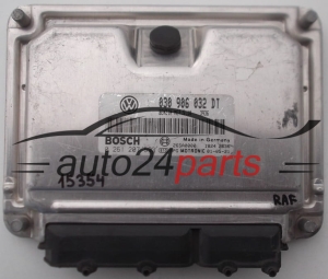 CALCULATEUR MOTEUR VW VOLKSWAGEN POLO LUPO CADDY 1.4 030906032DT, BOSCH 0 261 207 593, 0261207593, 26SA0000 1824 0420, BENZIN ME7.5.10 3936