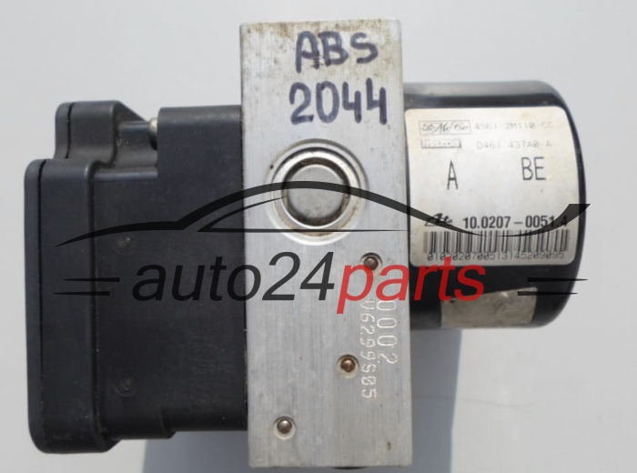 POMPE HYDRAULIQUE ET CALCULATEUR d'ABS FORD FUSION FoMoCo 4S61-2M110-CC, D461 437A0-A, ATE 10.0207-0051.4