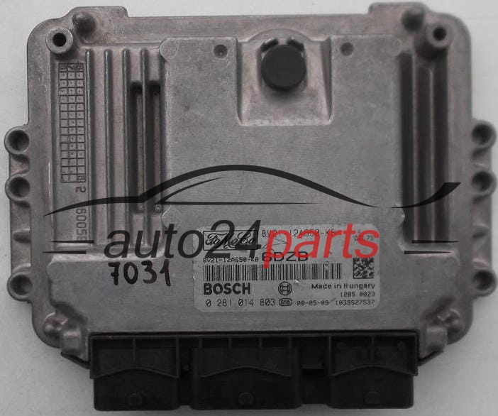 MOTORSTEUERGERÄT ECU STEUERGERÄT  FORD FIESTA 1.6 TDCI BOSCH 0 281 014 803, FoMoCo 8V21-12A650-KB