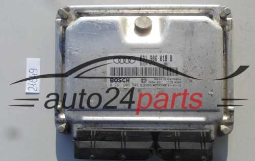 MOTORSTEUERGERÄT ECU STEUERGERAT AUDI 1.8 BOSCH 0 261 206 906, 0261206906, 8D1 9060 18 B, 8D1906018B