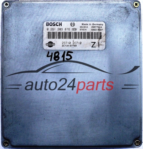 KOMPUTER STEROWNIK SILNIKA NISSAN SERENA 1.6 BOSCH 0261203876, 0 261 203 876, 237102C710, 23710-2C710, 2C71087700, 2C710-87700 Z1 - 4815