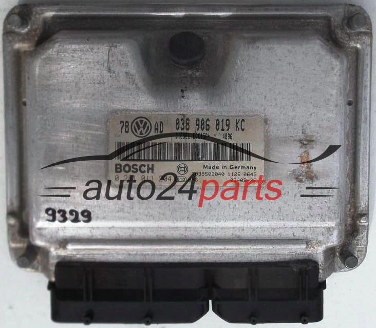 KOMPUTER STEROWNIK SILNIKA VW VOLKSWAGEN PASSAT 1.9 TDI 038906019KC, 038 906 019 KC, BOSCH 0281011204, 0 281 011 204, DIESEL EDC15P+ 4896 