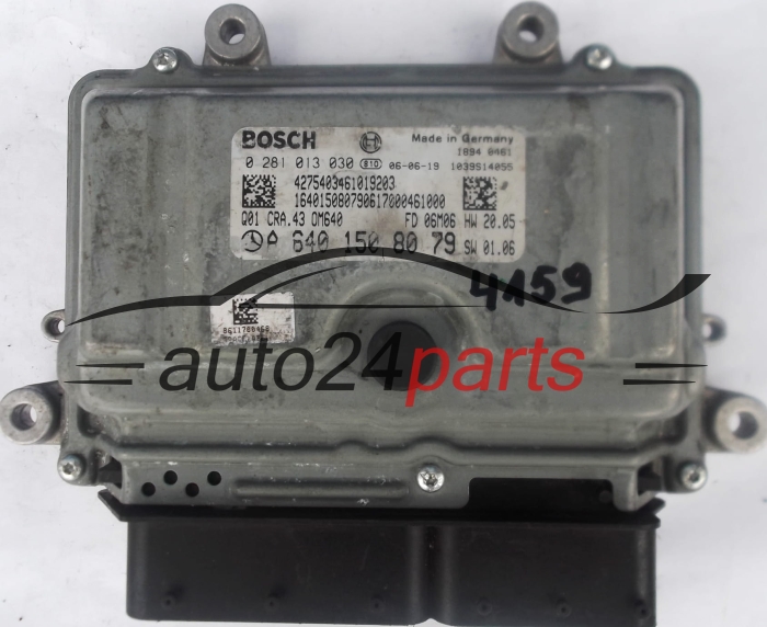 ECU CENTRALITA DE MOTOR MERCEDES W168 A180 2.0 CDI A6401508079, 6401508079, A 640 150 80 79, BOSCH 0281013030, 0 281 013 030