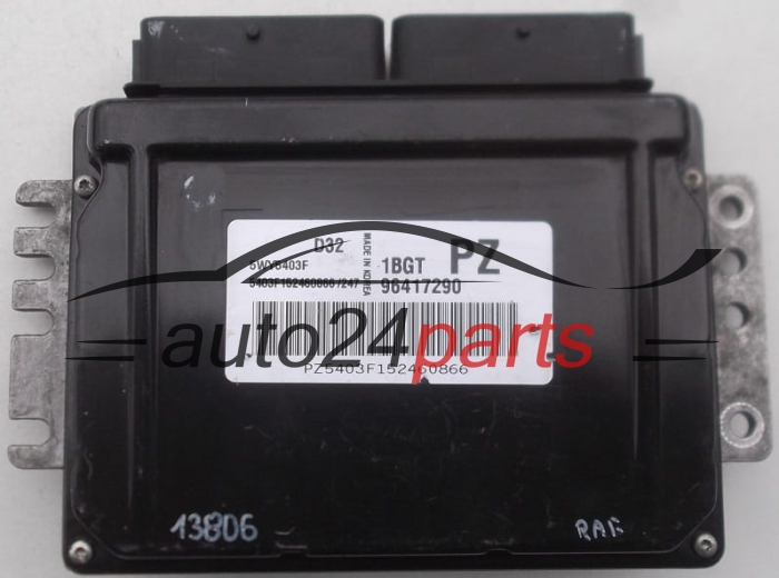 ecu engine control module CHEVROLET MATIZ 0.8 LPG